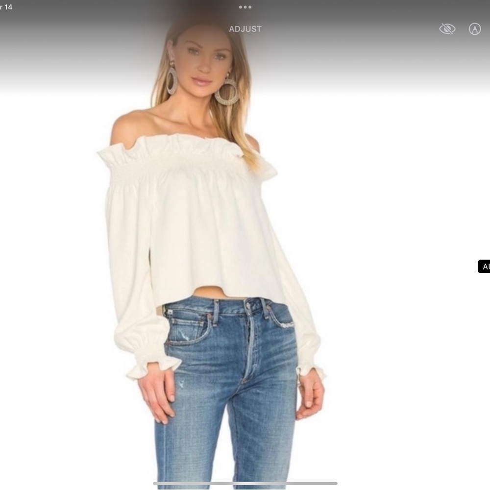 Diane von Fursnteburg Georgie Off the Shoulder Top size M